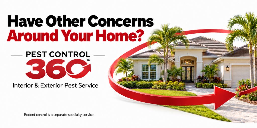 Explore Pest Control 360 for interior and exterior pest service. Rodent control is a separate specialty service.